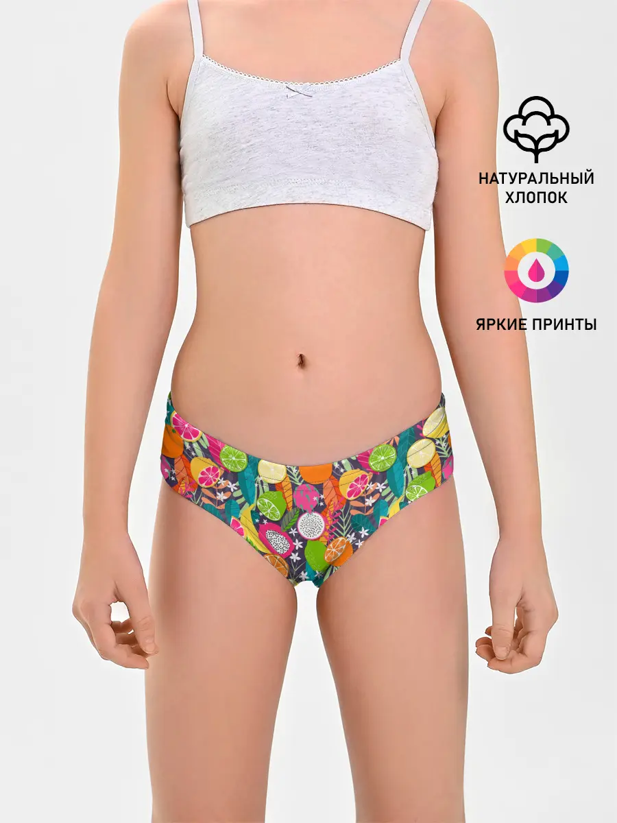 Трусы для девочек / Фрукты