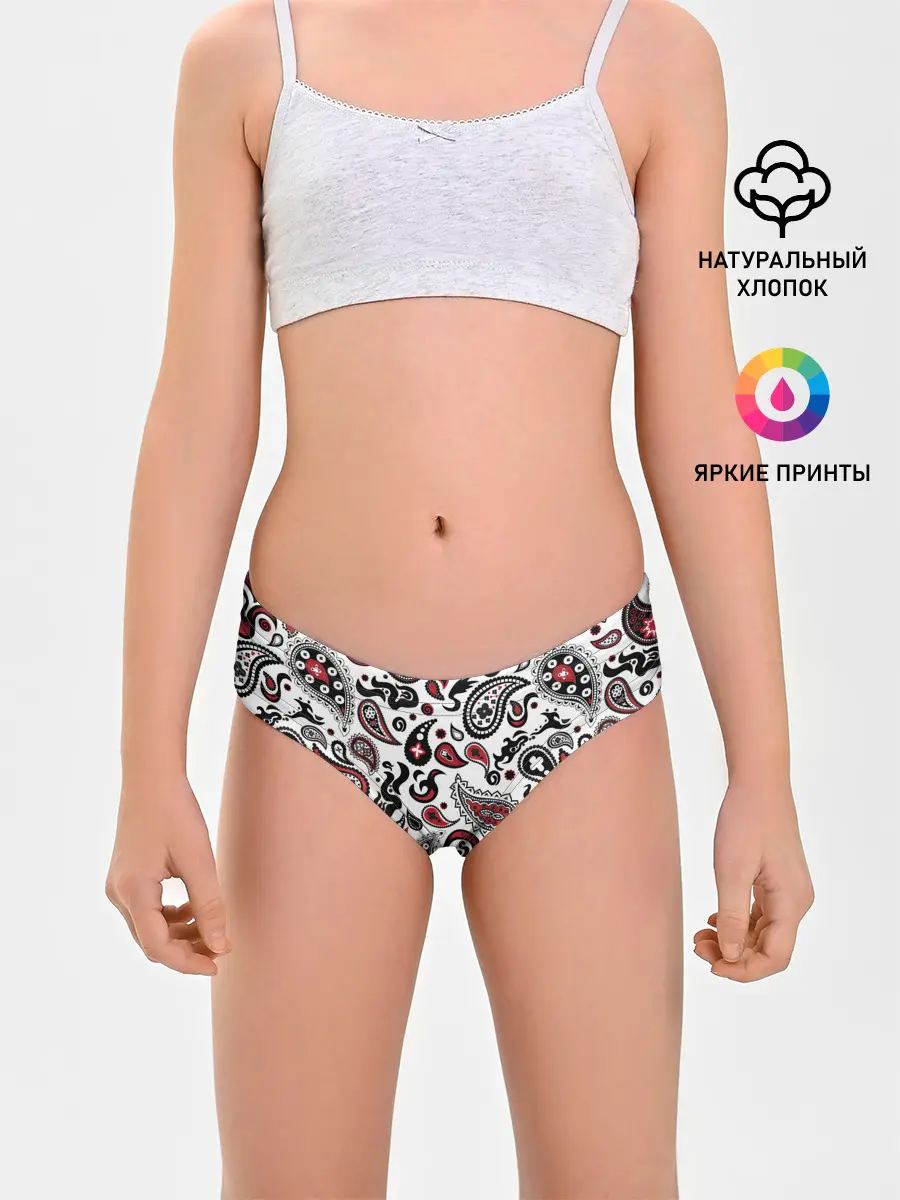 Трусы для девочек / Молекулярный рисунок