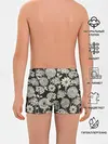 Трусы для мальчиков / Белые цветы