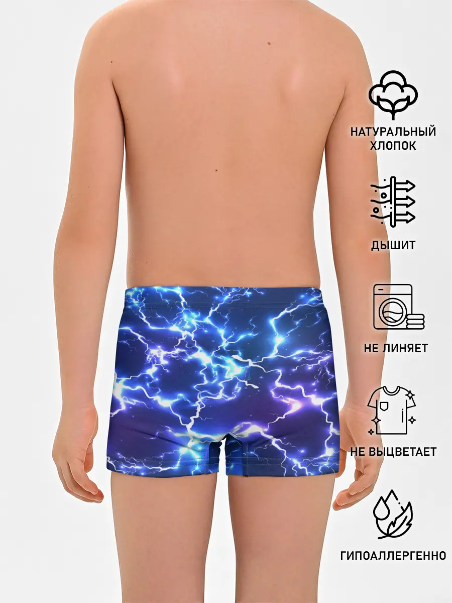 Трусы для мальчиков / СВЕТЯЩИЕСЯ МОЛНИИ | NEON FLASH