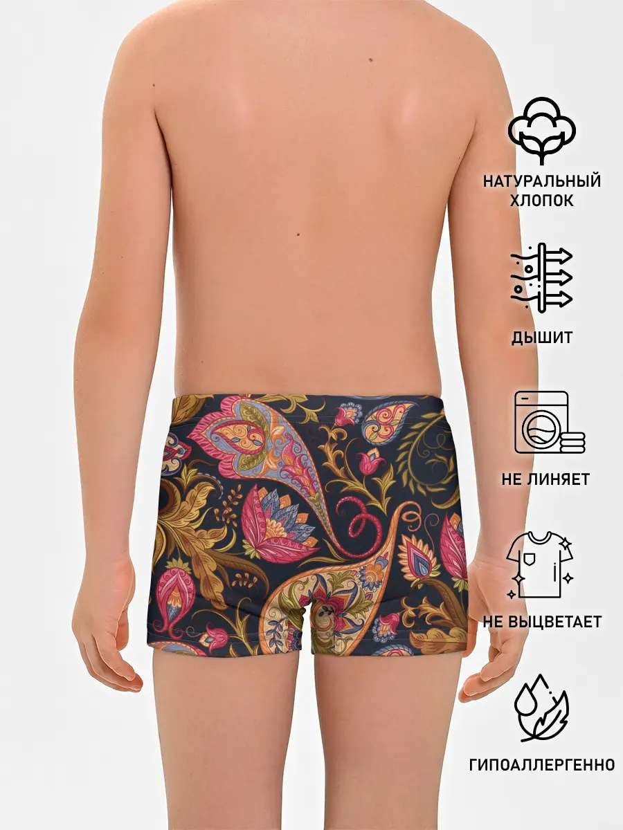 Трусы для мальчиков / РОСПИСЬ ЦВЕТАМИ