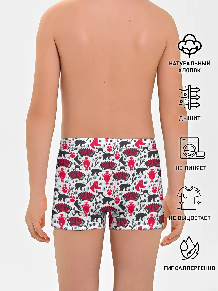 Трусы для мальчиков / Русский орнамент