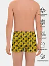 Трусы для мальчиков / Желто-черный модный узор