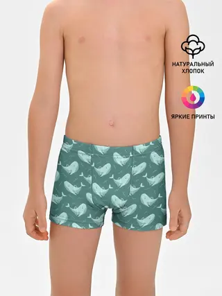 Трусы для мальчиков / Киты