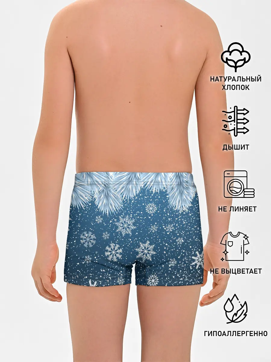 Трусы для мальчиков / Снежное Настроенние