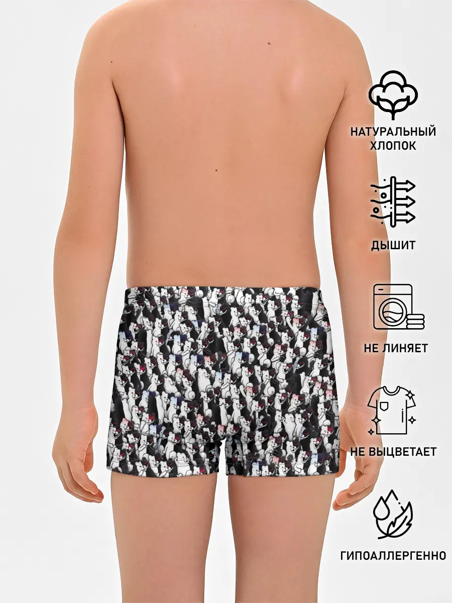 Трусы для мальчиков / Черно-белые медведи