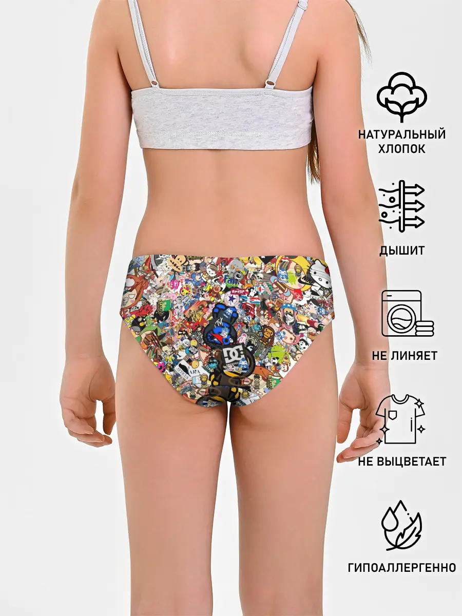 Трусы для девочек / Стикеры