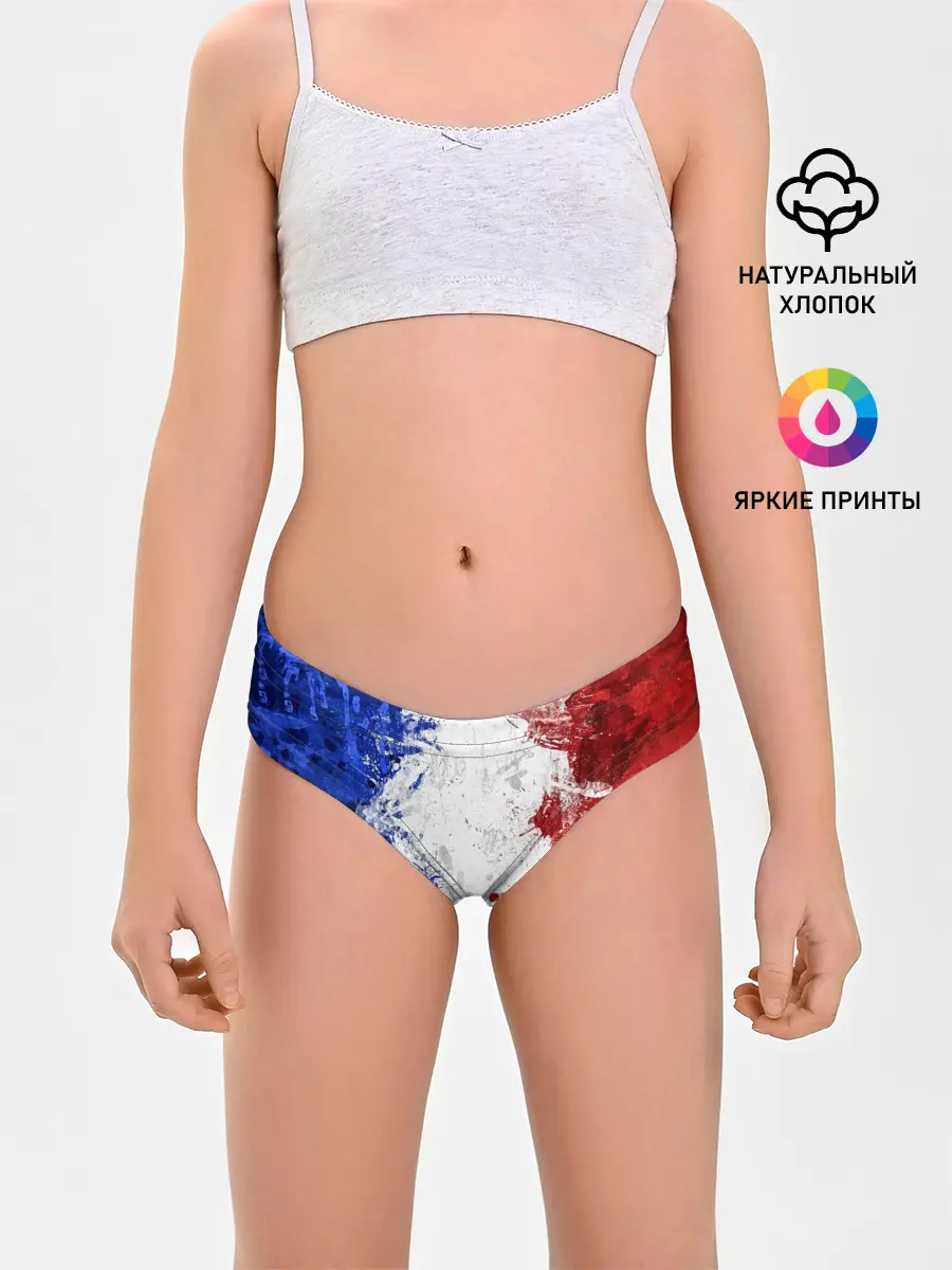 Трусы для девочек / BLUE WHITE & RED