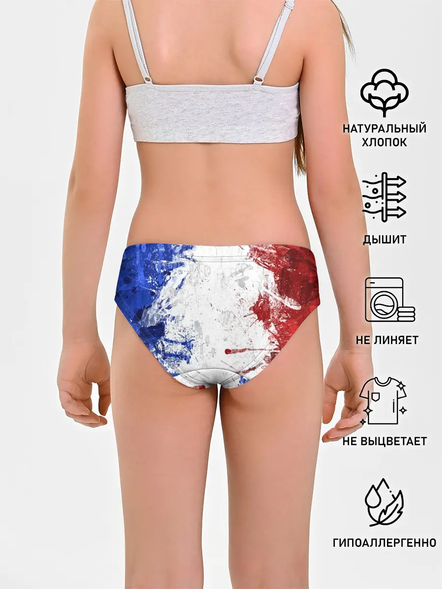 Трусы для девочек / BLUE WHITE & RED