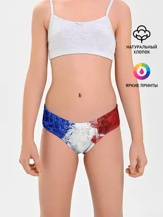 Трусы для девочек / BLUE WHITE & RED