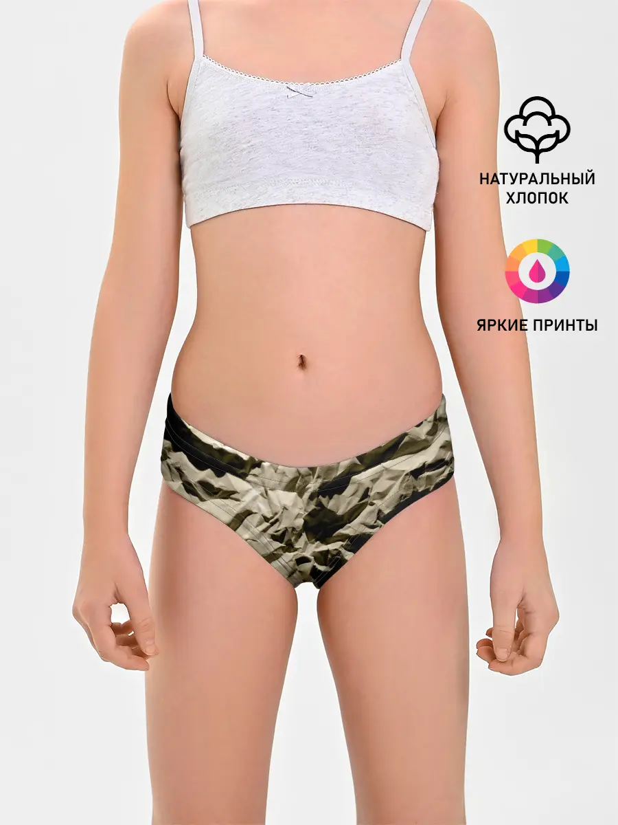 Трусы для девочек / Мягкая мятая бумага