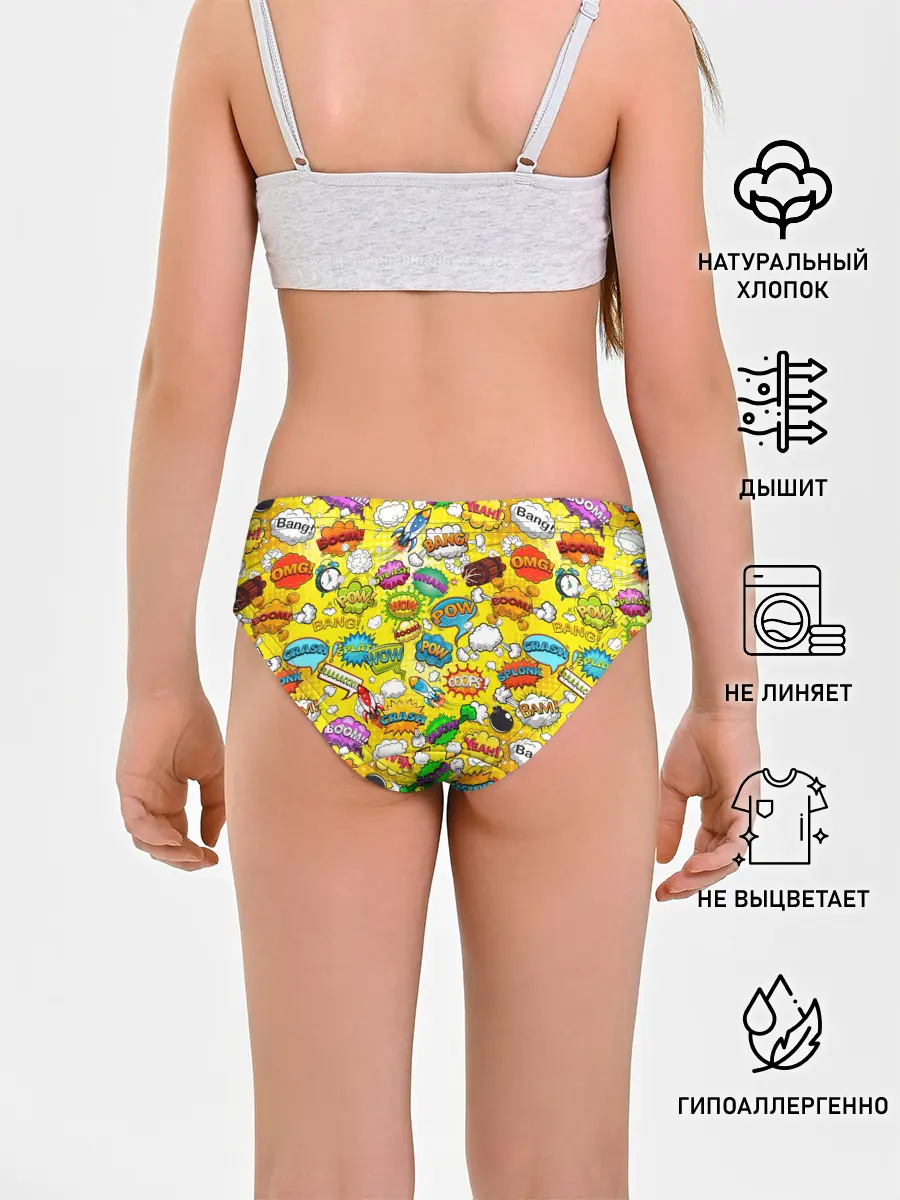Трусы для девочек / Pop art