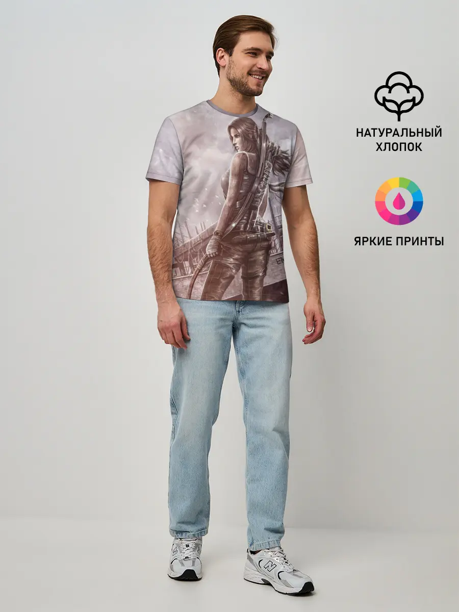 Мужская базовая футболка / Tomb Raider