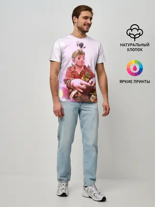 Мужская базовая футболка / It takes two | Коди