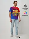 Мужская базовая футболка / FC Barcelona color sport