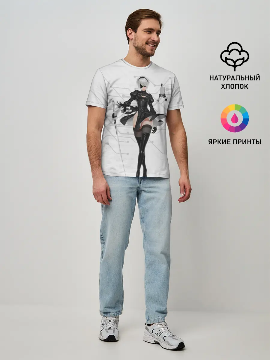 Мужская базовая футболка / NieR Automata 1