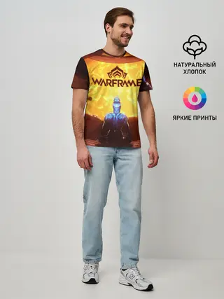 Мужская базовая футболка / Warframe