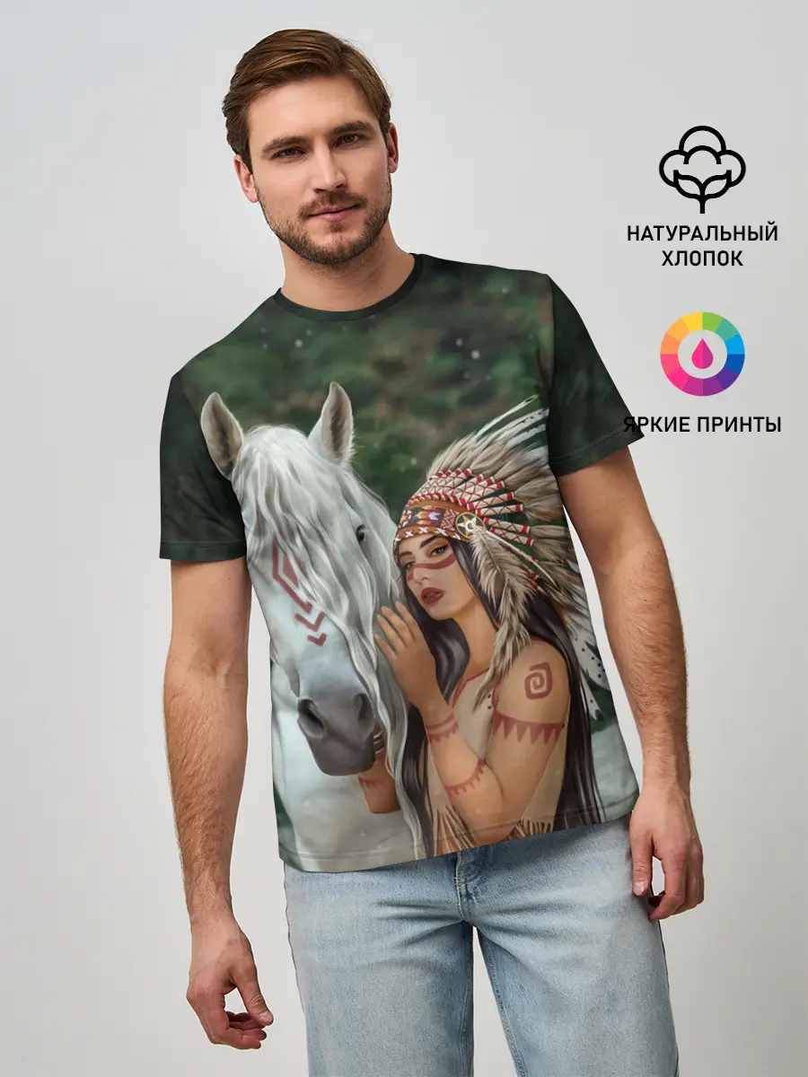 Мужская базовая футболка / Дочь вождя