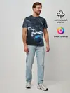 Мужская базовая футболка / КОСМИЧЕСКИЕ ОБЛАКА