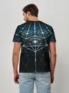 Мужская базовая футболка / CYBERWORLD ABSTRACT