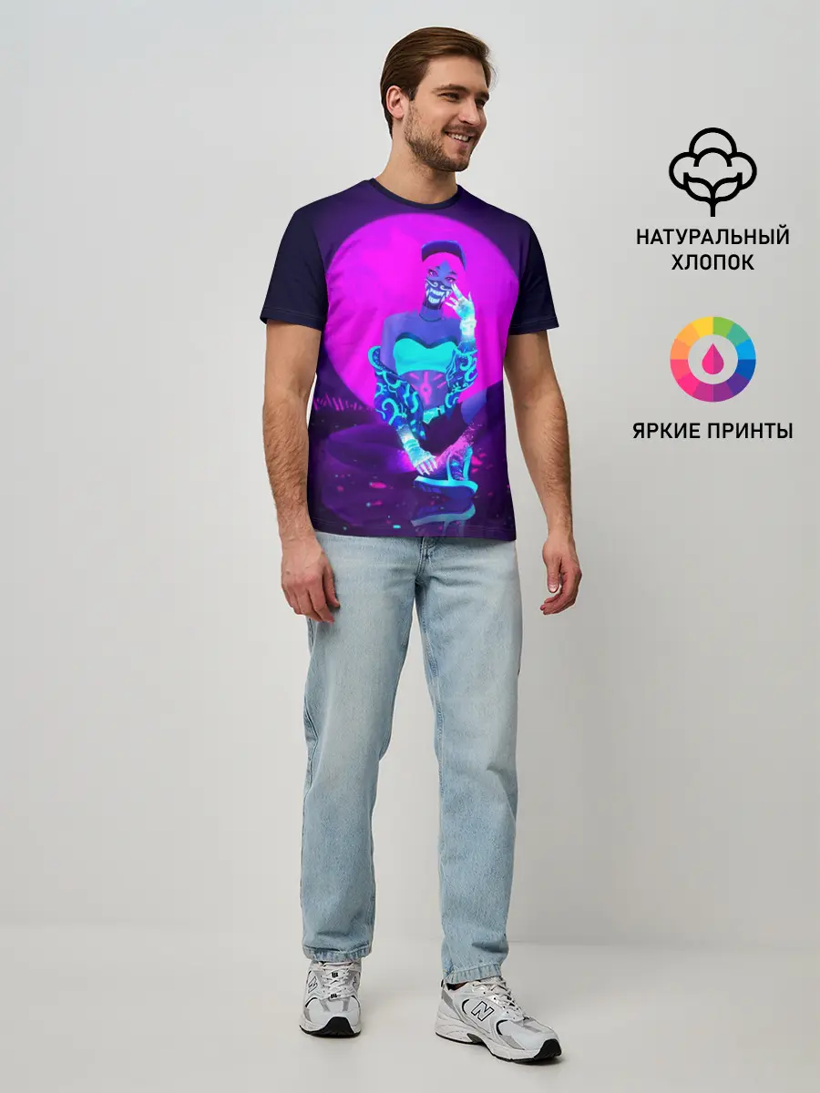 Мужская базовая футболка / Akali. KDA