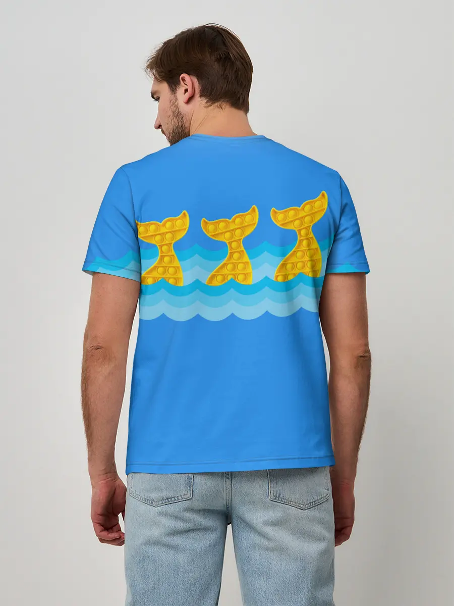 Мужская базовая футболка / Pop it / Simple Dimple