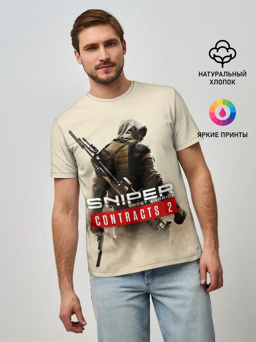 Мужская базовая футболка / Sniper Ghost Warrior Contracts
