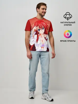 Мужская базовая футболка / High School DxD, Риас