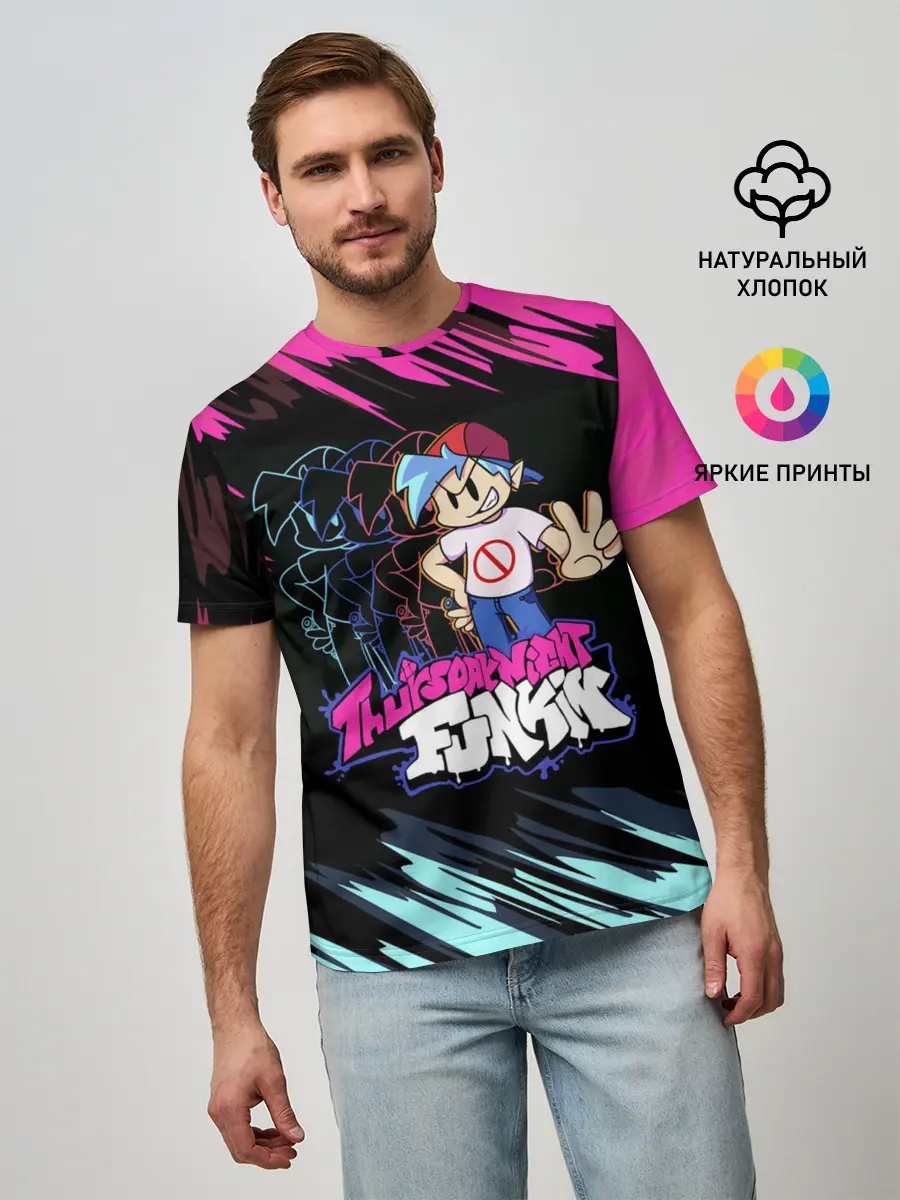 Мужская базовая футболка / Friday Night Funkin