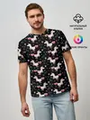 Мужская базовая футболка / Unicorns pattern