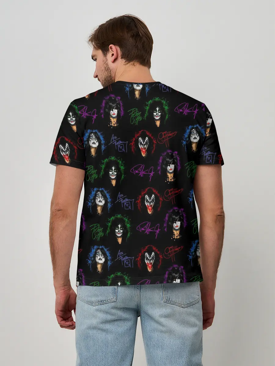 Мужская базовая футболка / KISS