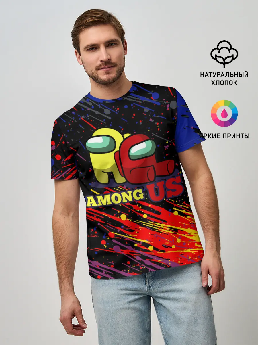 Мужская базовая футболка / AMONG US.