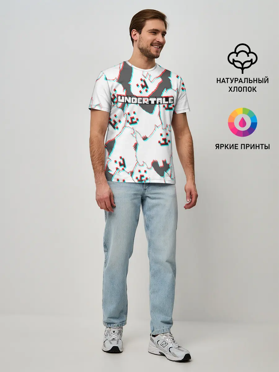 Мужская базовая футболка / Undertale