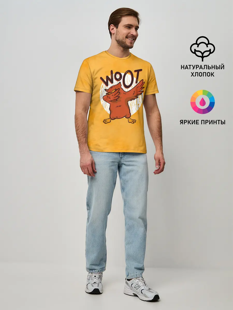 Мужская базовая футболка / Сова Dab