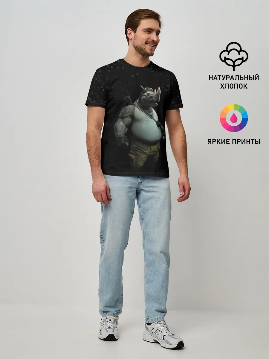 Мужская базовая футболка / Рокстеди | Черепашки-ниндзя