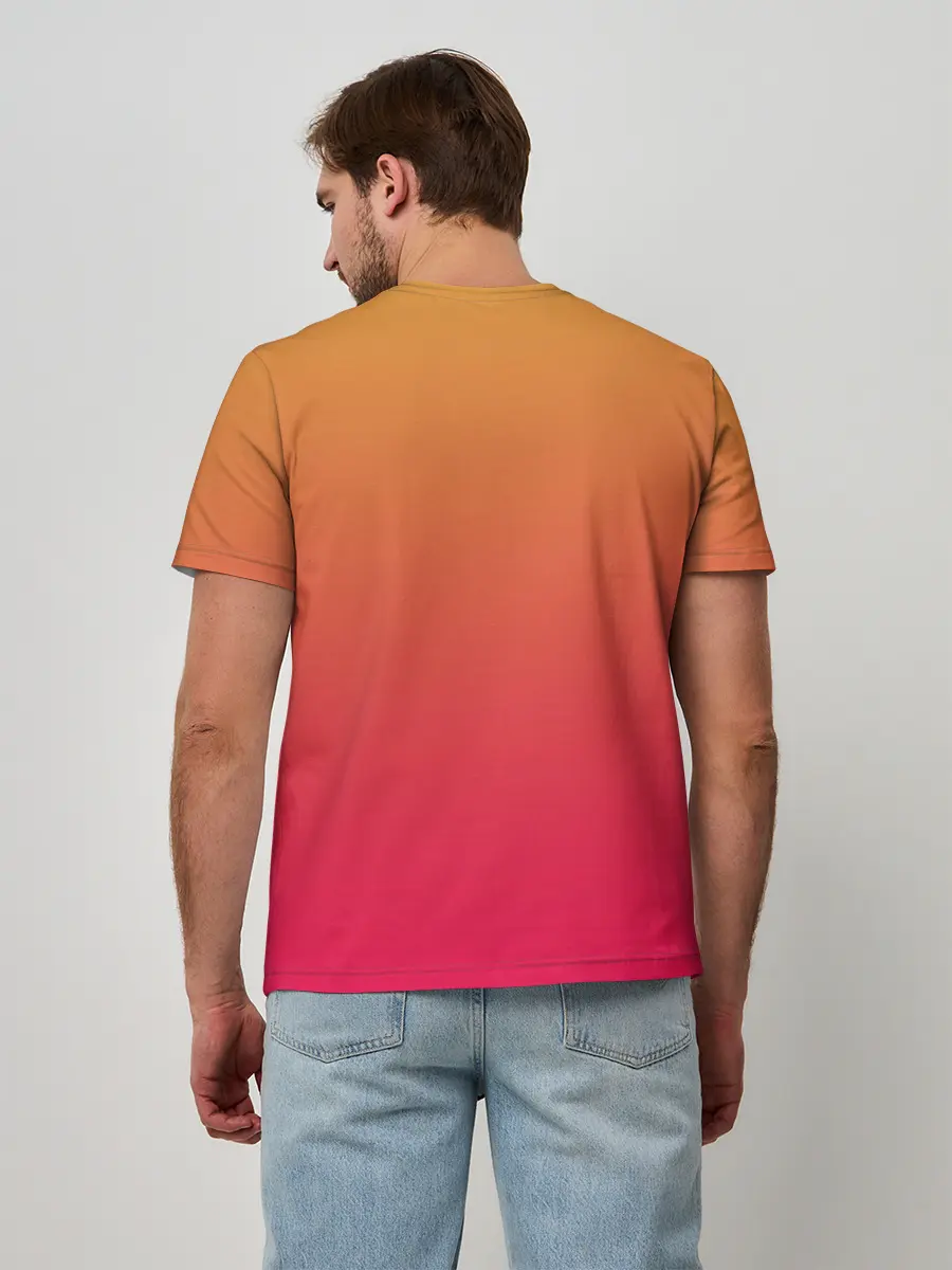 Мужская базовая футболка / сердечко из следов собаки