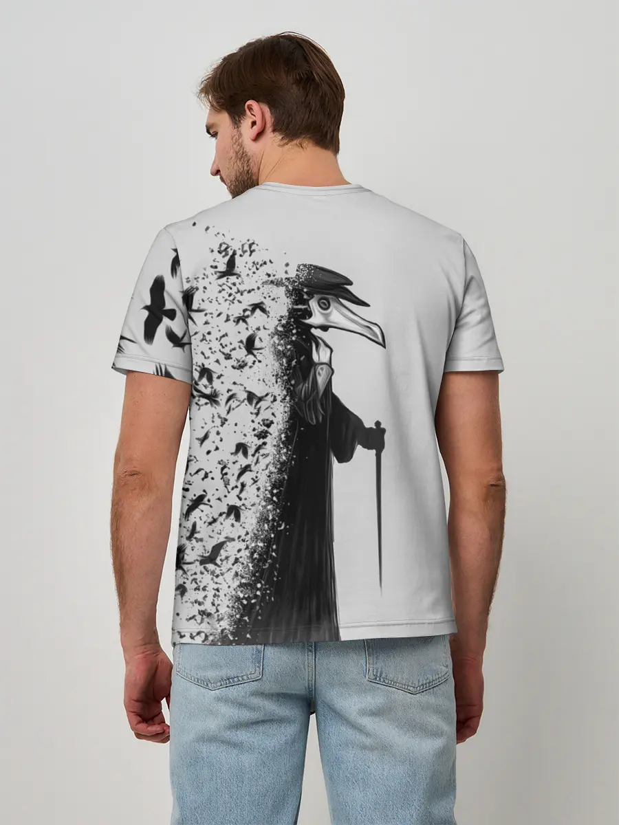 Мужская базовая футболка / Чумной доктор