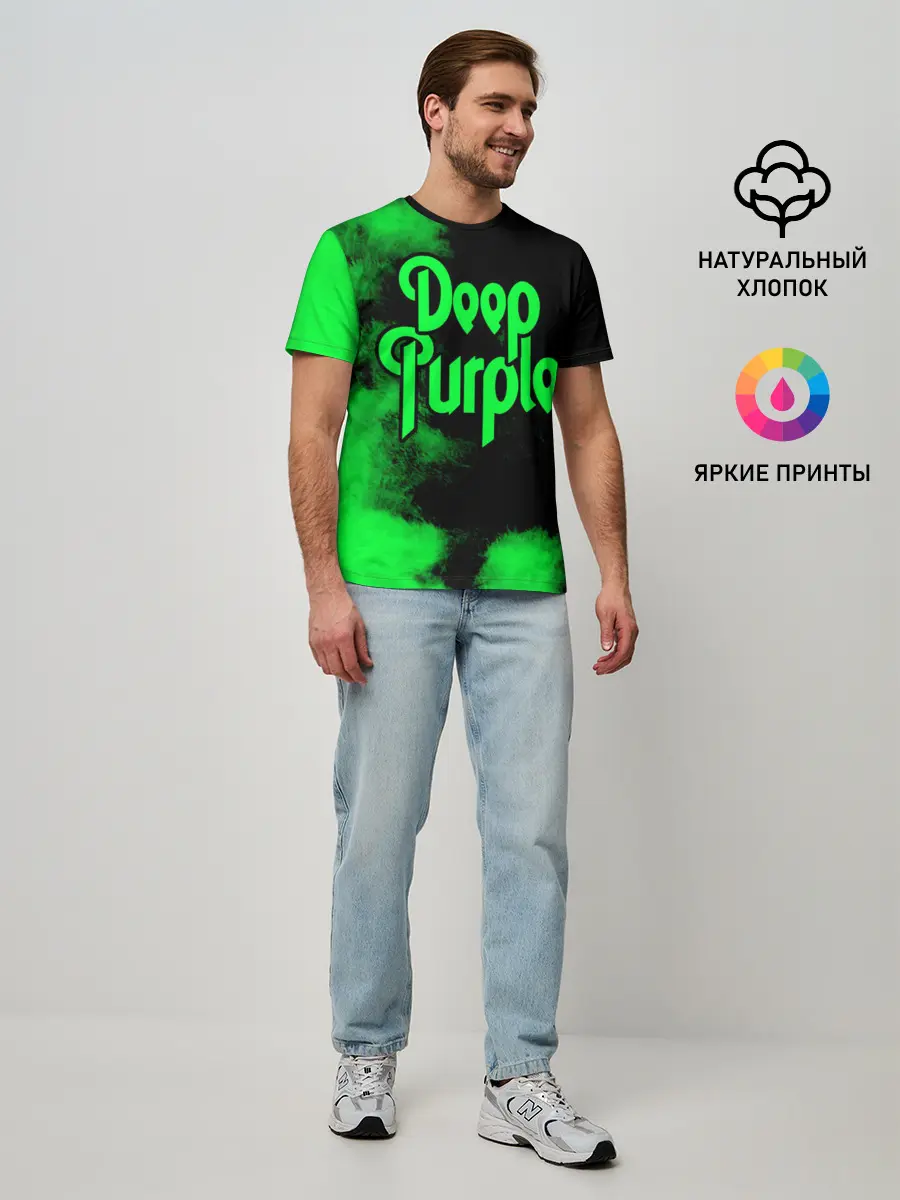 Мужская базовая футболка / Deep Purple