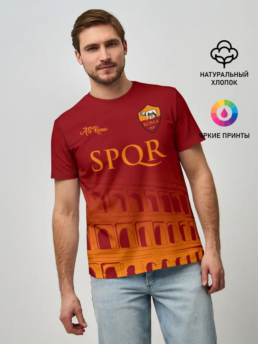 Мужская базовая футболка / Рома