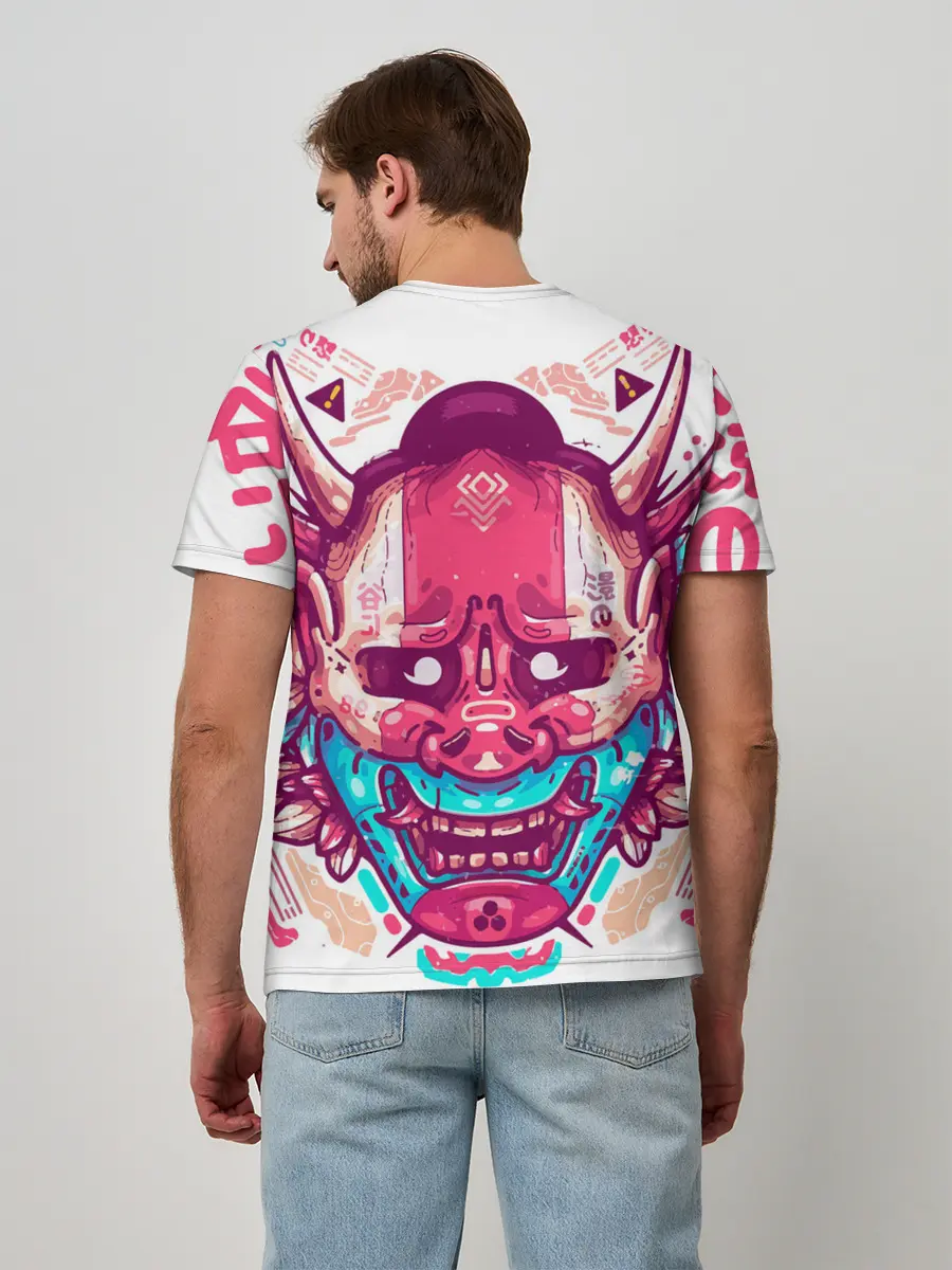 Мужская базовая футболка / Маска Ханья светлая