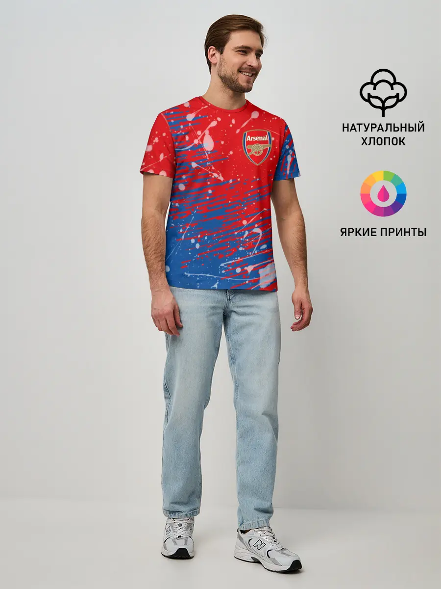 Мужская базовая футболка / Arsenal: Фирменные цвета.