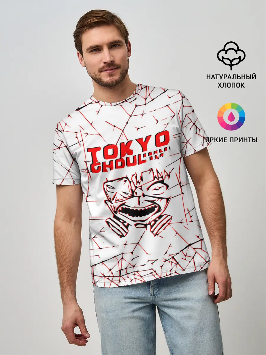 Мужская базовая футболка / tokyo - ghoul