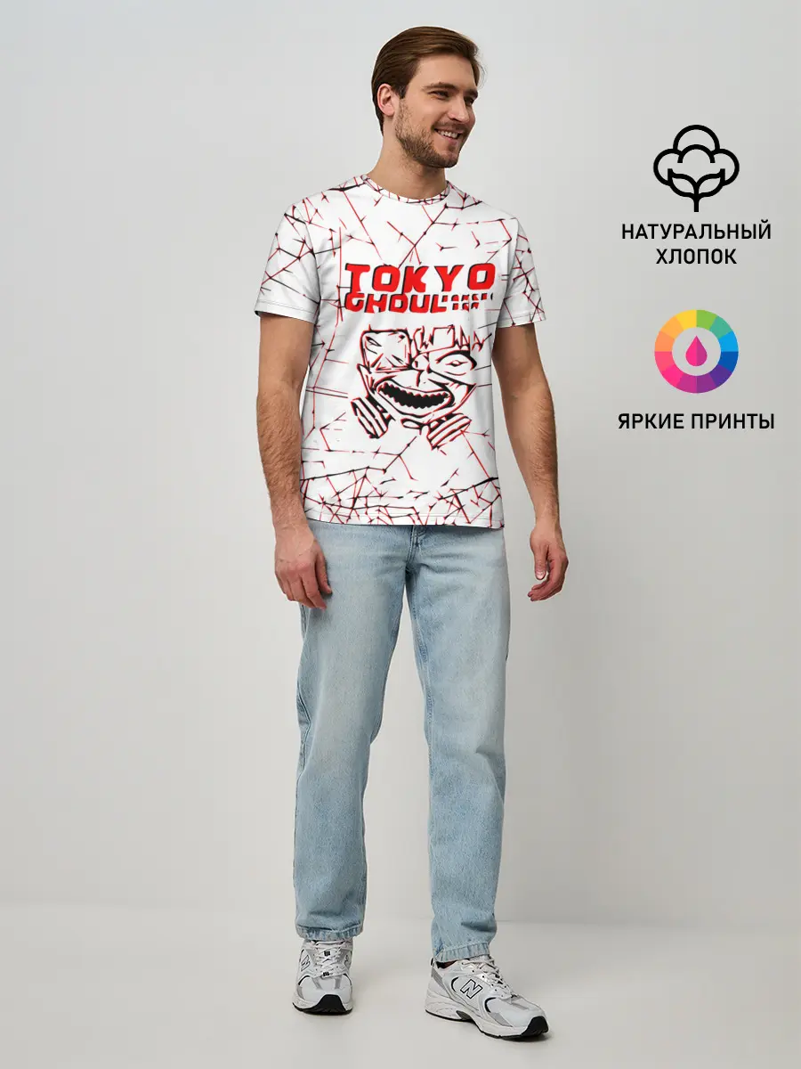 Мужская базовая футболка / tokyo - ghoul