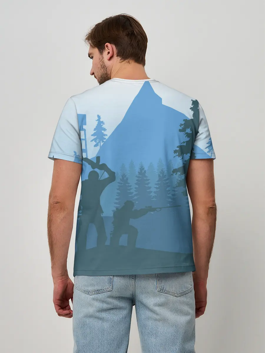 Мужская базовая футболка / Выживалка Раст