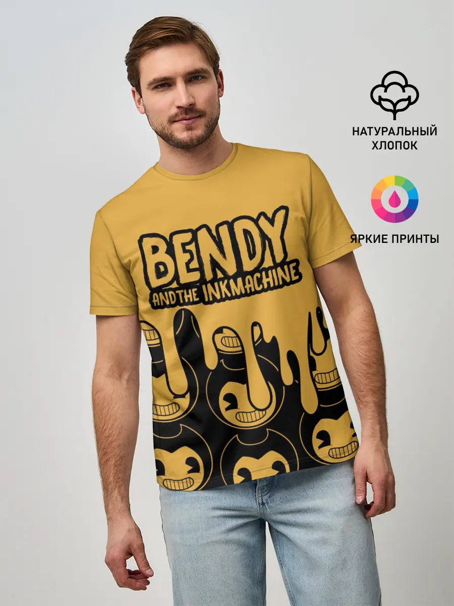 Мужская базовая футболка / Bendy And The Ink Machine