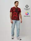 Мужская базовая футболка / RED MILITARY | КРАСНЫЙ КАМУФЛЯЖ