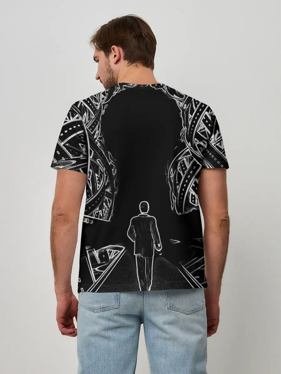 Мужская базовая футболка / Дорога в некуда