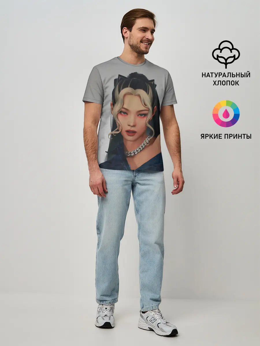 Мужская базовая футболка / Hot Jennie