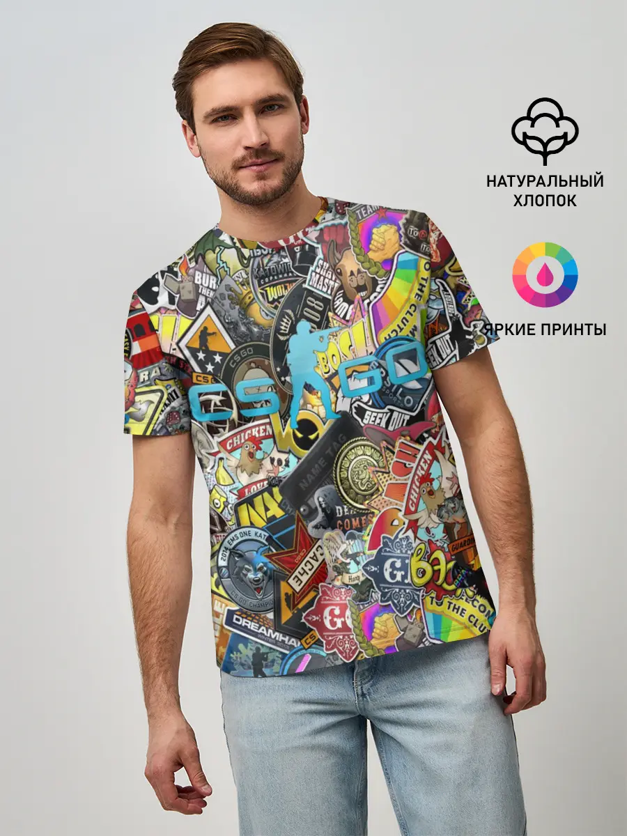 Мужская базовая футболка / CS GO