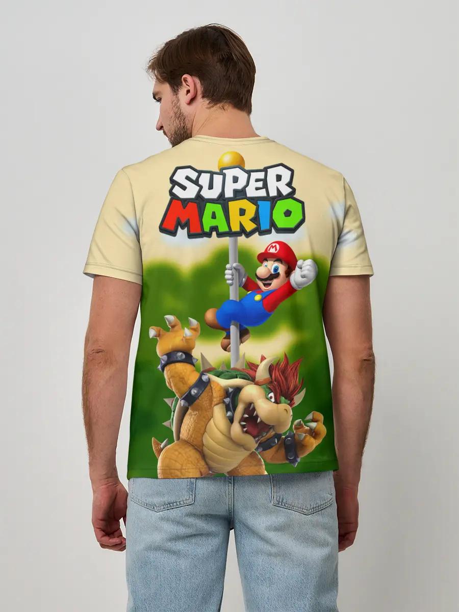 Мужская базовая футболка / Mario Coins